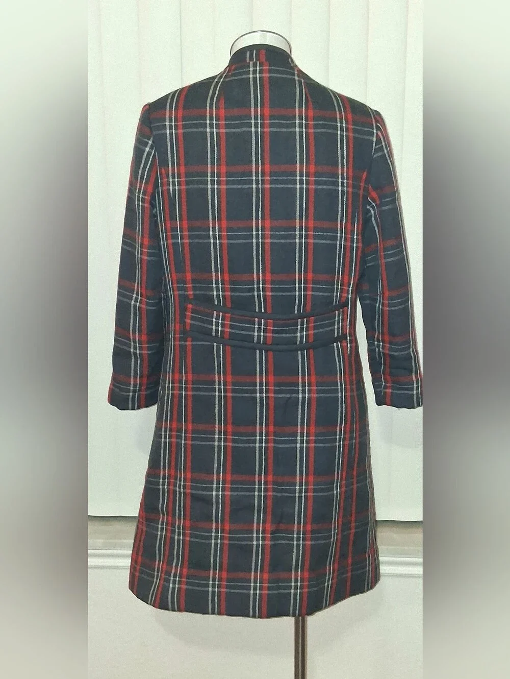 Plaid Wool Coat